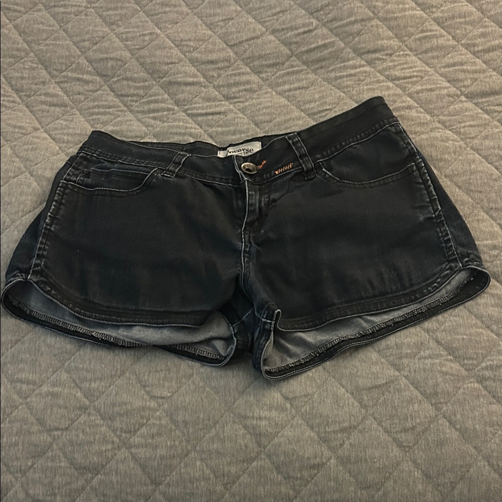 Converse Black Jean Shorts